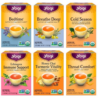 Yogi Tea - Get Well Variety Pack Sampler -  96 ct , 6 Pack