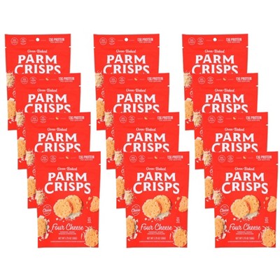 ParmCrisps Four Cheese Pouch - Case of 12/1.75 oz