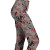 Slickblue Women's Print Capri Leggings One Size Fits Most, Stretchy Polyester-Spandex, Elastic Waistband, Multicolor - 2 of 4