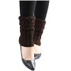 INSPIRE CHIC Women's Knitted Solid Color Warm Knee High Length Ribbed Leg Warmers - 2 of 4