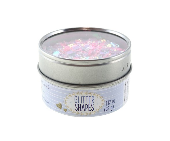 Heart, Star, & Flower Glitter 1.12oz - Sulyn