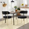 NicBex Set of 2 Dining Chair Upholstered Padded Seat Metal Legs Side Chair,Suitable for Kitchen,Dining Room - 2 of 4