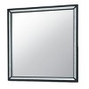 GlasFlength Decorative Wall Mirrors Edgy Mirror Industrial Mirror Bold Mirror Sleek Mirror Rectangular Mirror for Bedroom, Black, 44.09"*0.98"*39.57" - 4 of 4