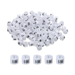 Unique Bargains Color Coding Reusable Easy to Remove Clothes Hanger Marker 150 Pcs - 1 of 3