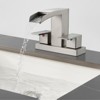 Cobbe Modern Two Hole Waterfall Centerset 4" 2-handle Bathroom Faucet with Pop Up Drain Assembly - 4 of 4