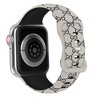 HTUTWOO Bee Engraved Apple Watch Band, Two Tone Silicone Sports Strap 38/40/41/42/44/45/46/49 mm for iWatch Series 10 9 8 7 6 5 4 3 2 1 SE Ultra - 2 of 3