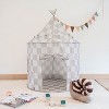 3 Sprouts Kids Recycled Fabric Play Tent - Checkerboard Beige - 2 of 4