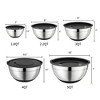 5-Piece Stainless Steel Bowl & Grater Set – 4.5 Qt Mixing Bowl with Lids and 3-Piece Grater - 4 of 4