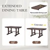 60"-78" Extendable Farmhouse Dining Table with Removable Leaf,Acacia Wood Rectangular Kitchen Table for 4-8–The Pop Home - 3 of 4