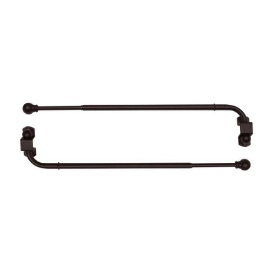 Versailles Swing Arm With Ball Finial Pair - Espresso