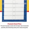 School Smart Pocket Chart with 14 Pockets, 33 x 12-1/2 Inches, Blue - 2 of 4