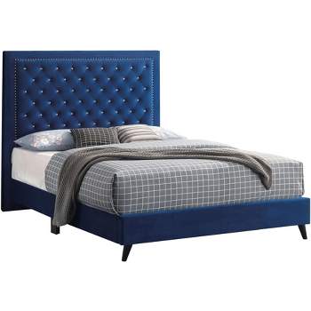 Passion Furniture Alba Upholstered King Panel Bed