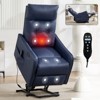 KWPZQEB Power Lift Chair, Single Motor Recliner Chair w/ USB Charging Port & Heavy Duty Motion Mechanism, Massage & Heat for Elderly - 2 of 4