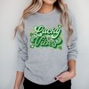 Simply Sage Market Women's Graphic Sweatshirt Lucky Vibes Cursive - 2 of 4