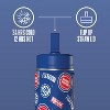 NBA Detroit Pistons 14oz Kids Stainless Steel Water Bottle With Straw Lid and Flexible Handle - 4 of 4