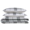 Cottage Classics Cottage Plaid Quilt Set White/Black - 2 of 4