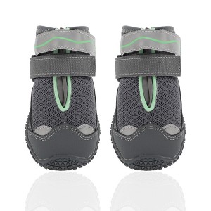 Unique Bargains Breathable Mesh Dog Shoes Dog Boots Paw Protectors 4 Pcs - 1 of 4