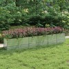 vidaXL Garden Raised Bed Silver Galvanized Steel 63 x 31.5 x 30.3 in - 189" x 31.5" x 30.3" - 2 of 4