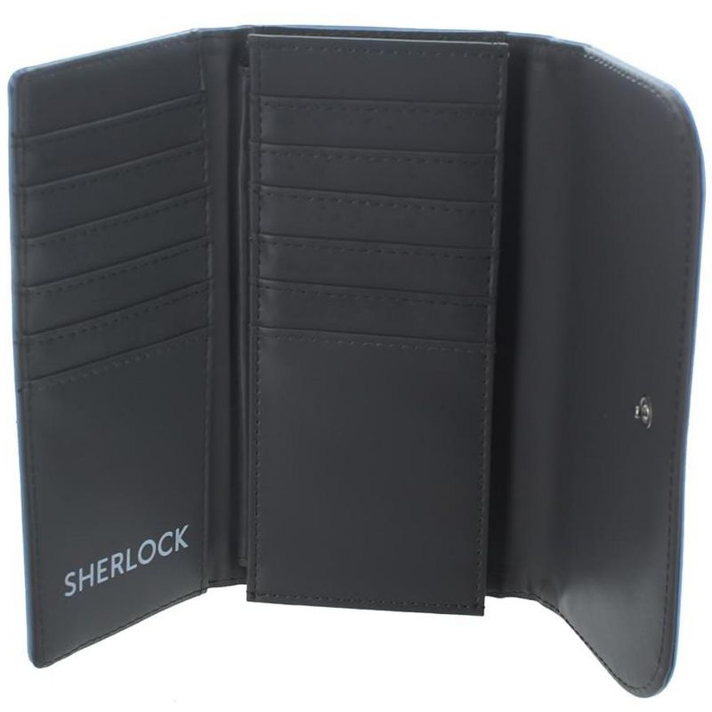 Seven20 Sherlock Holmes Women's Clutch Wallet: I Am Sher Locked (Teal), 2 of 4