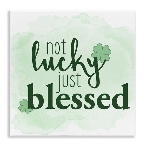 Stupell Industries Just Blessed Green Shamrocks, 12" x 12" - 1 of 4
