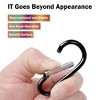 Unique Bargains Aluminum Hiking D-Ring Keychain Carabiner Hook Black 2.4" x 1.1" x 0.2" 8 Pcs - 2 of 4