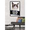 Trends International Grumpy Cat - Go Away Framed Wall Poster Prints - 2 of 4