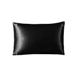 100% Mulberry Silk Pillowcase - Reduces Friction and Pulling on Hair and Skin – Hypoallergenic - Black - 1 Piece – PuffCuff