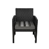Home Fashions International 2pc 18"x19" Sundeck Stripe Deluxe Outdoor Seat Cushion Set - 3 of 4
