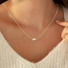 Dainty Heart Initial Necklace 14K Gold Plated A-Z Letter Pendant - 4 of 4