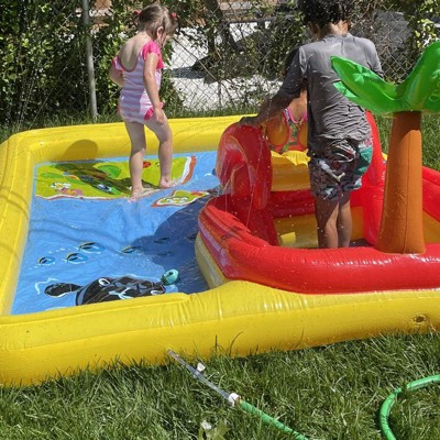 Play day under the discount sea inflatable kids play center