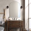 MAYEERTY Hanging Mirror Aluminum Alloy Thin Edge Right Angle Rectangle Gold 38x26x1in Double Sided - 3 of 4