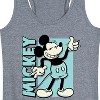 Women's - Disney - Mickey Light Blue Vintage Graphic Racerback Tank - 2 of 4