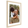 Americanflat 20x24 Picture Frame with Polished Plexiglass - Use as 16x20 Frame with Mat or 20x24 Frame Without Mat - Hudson Collection - Natural Oak - 4 of 4