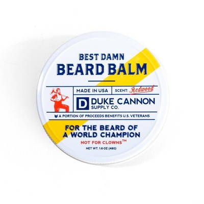 Duke Cannon Best Redwood Damn Beard Balm - 1.6oz