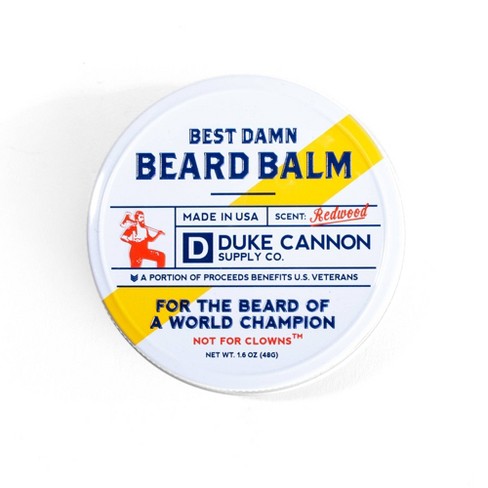 Duke Cannon Best Redwood Damn Beard Balm 1 6oz Target