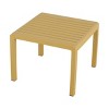 GlasFlength Accent Chairs Compact Conversation Set Simple Effortless Assembly All Weather For Patio Lounge, Yellow, 24.61"*27.17"*29.92" - 4 of 4