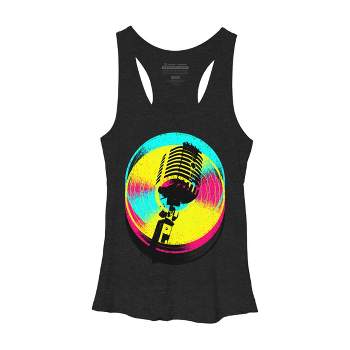 Women's Design By Humans Colors and Records By clingcling Racerback Tank Top
