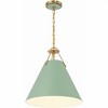 Crystorama Lighting Xavier 3 - Light Pendant in  Vibrant Gold/Green - 4 of 4