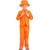 HalloweenCostumes.com Toddler Orange Tuxedo Outfit for Boys, Classy Halloween Suit Costume - 4 of 4