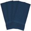 4pk Blue Kitchen Towels Blue - Design Imports : Target