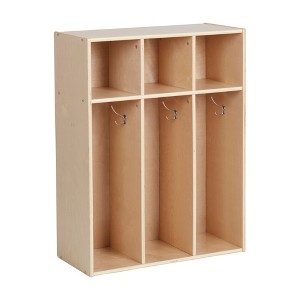 ECR4Kids Streamline 3-Section Coat Locker, Toddler Size, 1 - 1 of 4