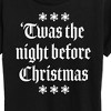 Women's - Instant Message - Twas The Night Before Christmas Short Sleeve Graphic T-Shirt - 2 of 4