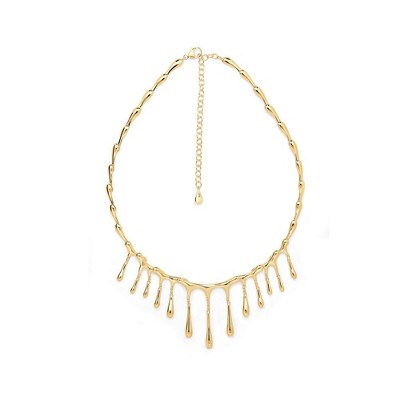 Lucy Quartermaine - Short Multi Drop Necklace in Gold Vermeil