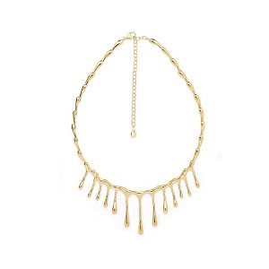 Lucy Quartermaine - Short Multi Drop Necklace in Gold Vermeil - 1 of 4