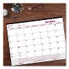 Monthly Desk Pad Calendar, 22 x 17, White/Burgundy Sheets, Black Binding, Clear Corners, 12-Month (Jan to Dec): 2026 - 2 of 4