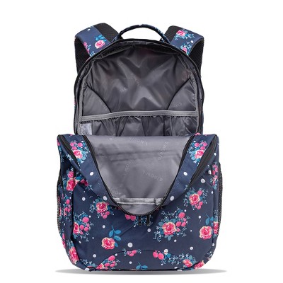 Рюкзаки JWorld J World Cornelia 19" Laptop Backpack - Navy Rose — фото 4
