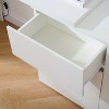 ORRD White 6-Drawer Multi-Functional Table with Removable Desktop & 3 Storage Compartments - 3 of 4