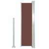 vidaXL Retractable Side Awning 47.2"x118.1" Brown - 4 of 4