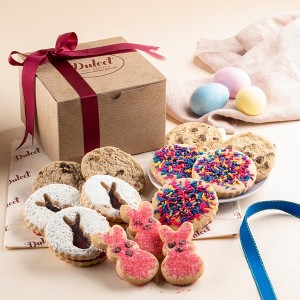 Dulcet Gift Baskets Easter Cookies Gift Baskets Cookies Assortment Food Gift Basket for Mother, Grandmother, Sister, Daughter, Wife, Friend, Neighbor - 1 of 4
