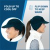 TrailHeads Fleece Ponytail Hat for Women –  Reflective Winter Beanie with Visor for Running, Hiking - 3 of 4